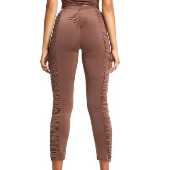 I AM GIA Estella ruched pant in chocolate - size large NEW WITH TAGS - Picture 6 of 6